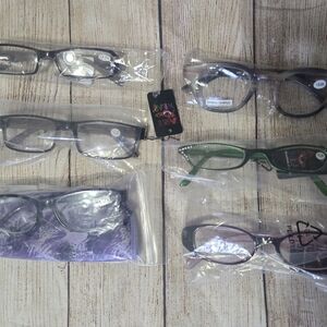 Reading Glasses-Modern Black, Green, Purple,  Eyewear Collection